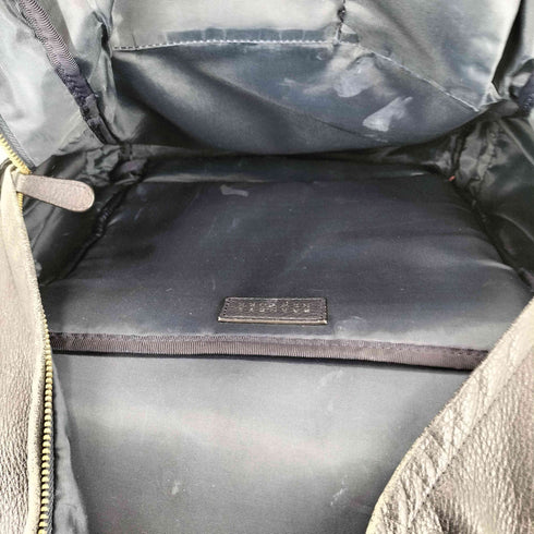 バーニーズニューヨーク BARNEYS NEWYORK シュリンクレザー バッグパック メンズ