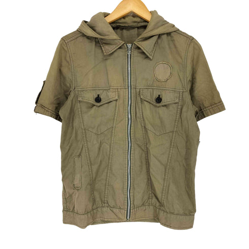 シップスジェットブルー SHIPS JET BLUE Y2K S/S フード トラックシャツ レディース