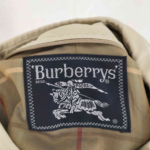 バーバリーズ BURBERRYS 裏地チェック 比翼ステンカラーコート メンズ 165