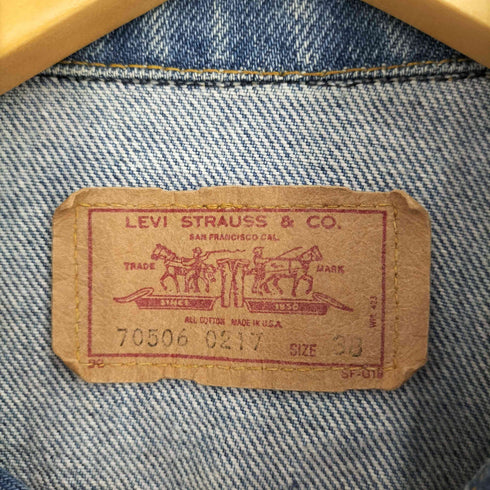 リーバイス Levis 87年製 USA製 70506 4th デニムトラッカージャケット ボタン裏527 メンズ US:38