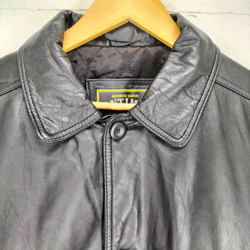 ONTIME オンタイム genuine leather 本革 レザー カーコート メンズ M