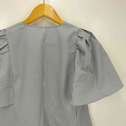 ノーリーズソフィー NOLLEY’S sophi ウォッシャブルサッカーフレアスリーブシャツブラウス レディース JPN:38