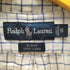 ラルフローレン RALPH LAUREN 90S BLAKE ブレイク ポニー 無し ボタンダウン 麻 リネン 100% チェック L/S シャツ メンズ import:S