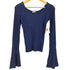 エイチビューティーアンドユースユナイテッドアローズ H BEAUTY & YOUTH UNITED ARROWS RAYON NYLON RIB FLARE SLEEVE PULLOVER レーヨン ナイロン リブ フレアスリーブ ニット レディース