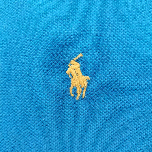 ポロバイラルフローレン Polo by RALPH LAUREN 90S USA製 ポニー 刺繍半袖 ポロ シャツ メンズ import:L