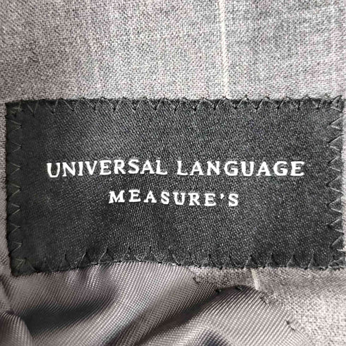 ユニバーサルランゲージ UNIVERSAL LANGUAGE Micro Fiber Spun EASY STRETCH MESURE'S ウール 2B チェック テーラードジャケット メンズ 46-4D