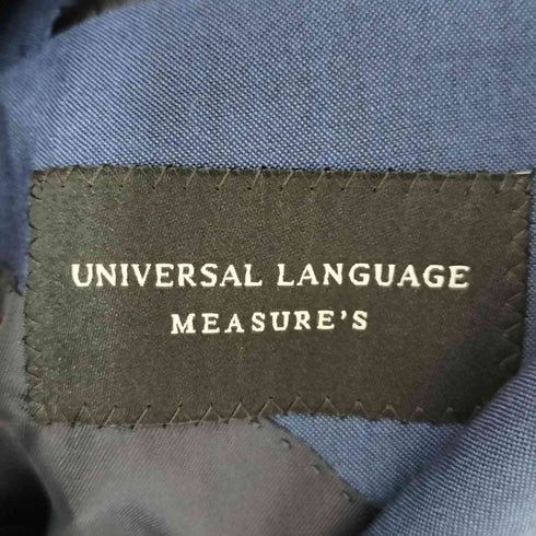 ユニバーサルランゲージ UNIVERSAL LANGUAGE COOL MAX MESURE'S ウール 2B テーラードジャケットタックスラックス セットアップ メンズ 46-4D