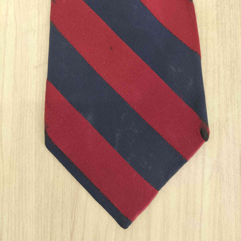 ラルフローレン RALPH LAUREN シルクコットン ストライプネクタイ メンズ