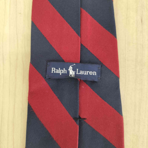 ラルフローレン RALPH LAUREN シルクコットン ストライプネクタイ メンズ