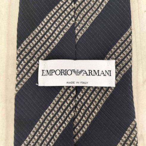 エンポリオアルマーニ EMPORIO ARMANI レジメンタルストライプ ウールシルク ネクタイ メンズ