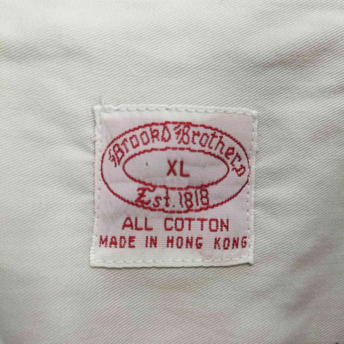 ブルックスブラザーズ BROOKS BROTHERS 香港製 ロングスリーブ ボタンダウンシャツ メンズ JPN:XL