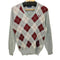 フレッドペリー FRED PERRY 90s 英国製 アーガイル Vネック アクリル ニット メンズ UK:40