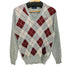 フレッドペリー FRED PERRY 90s 英国製 アーガイル Vネック アクリル ニット メンズ UK:40