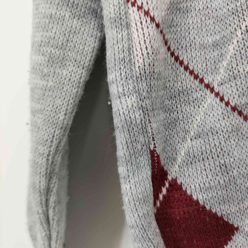 フレッドペリー FRED PERRY 90s 英国製 アーガイル Vネック アクリル ニット メンズ UK:40