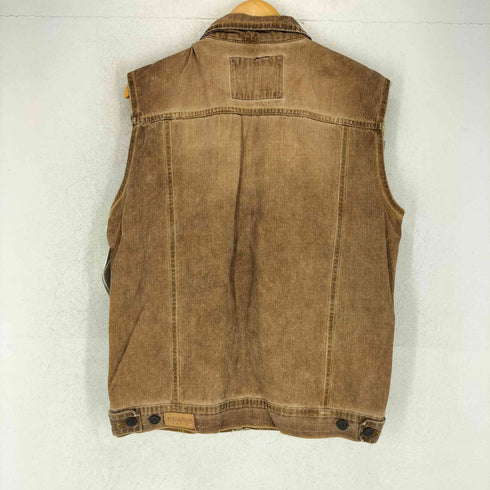 プルアンドベア PULL&BEAR デニムトラッカーベスト メンズ import:XL