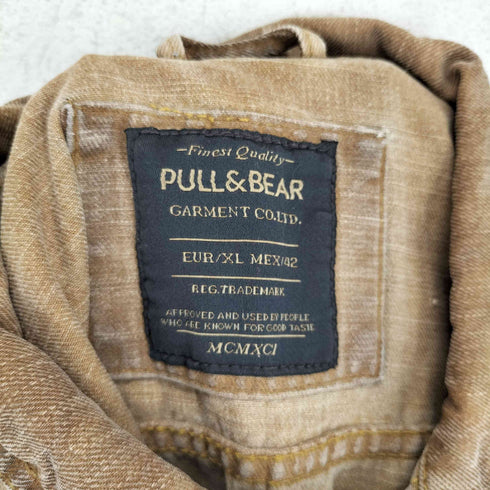 プルアンドベア PULL&BEAR デニムトラッカーベスト メンズ import:XL