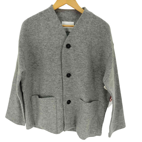 ナチュラルランドリー NATURAL LAUNDRY フェルト ノーカラー ジャケット レディース ONE SIZE
