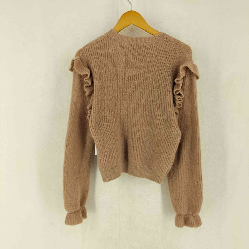 ザラ ZARA フリル デザイン ポリニット レディース M