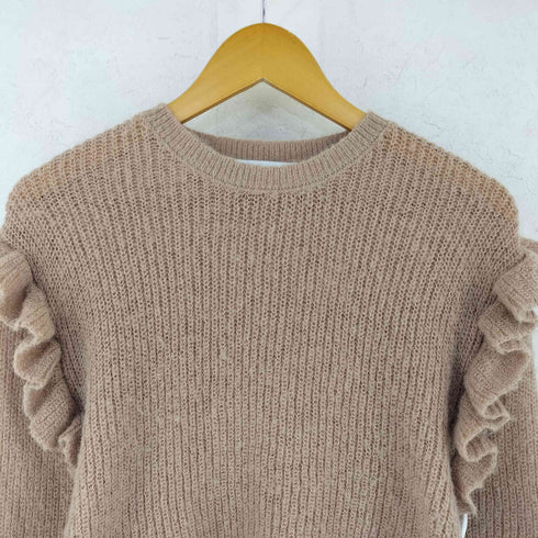 ザラ ZARA フリル デザイン ポリニット レディース M
