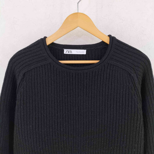 ザラ ZARA RIBBED KNIT SWEATER ロールネック リブニット セーター レディース S