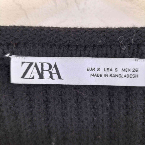 ザラ ZARA RIBBED KNIT SWEATER ロールネック リブニット セーター レディース S
