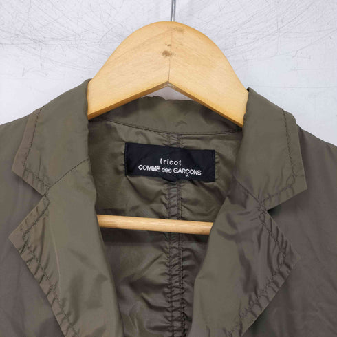 トリココムデギャルソン tricot COMME des GARCONS AD2004 ナイロンテーラードジャケット レディース JPN:M