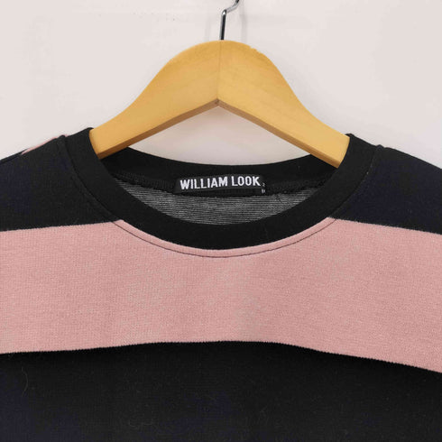 WILLIAM LOOK ストレッチ ボーダー ニットセーター メンズ JPN:2