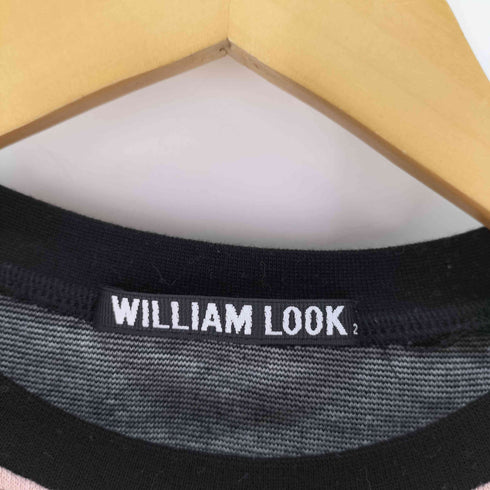 WILLIAM LOOK ストレッチ ボーダー ニットセーター メンズ JPN:2