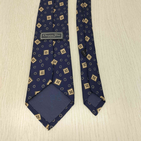 クリスチャンディオール Christian Dior 総柄シルクネクタイ メンズ