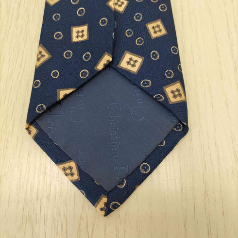 クリスチャンディオール Christian Dior 総柄シルクネクタイ メンズ