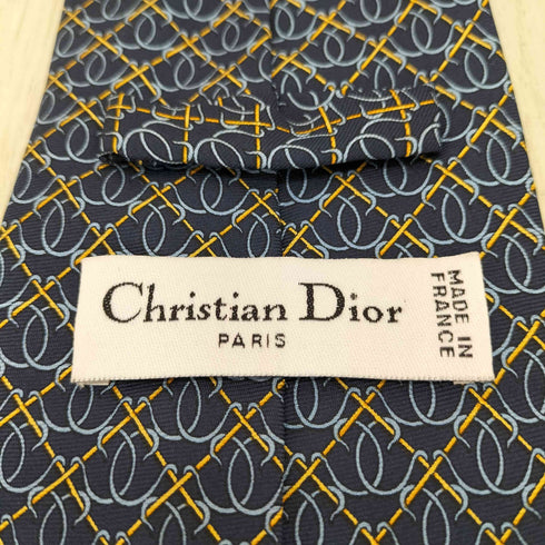 クリスチャンディオール Christian Dior 総柄シルクネクタイ メンズ