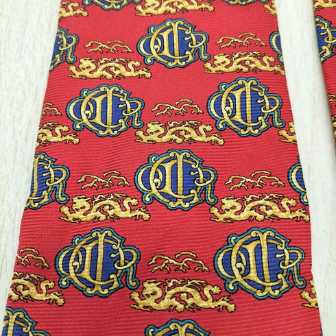 クリスチャンディオール Christian Dior 総柄シルクネクタイ メンズ