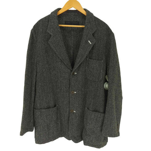 コムデギャルソンオム COMME des GARCONS HOMME 田中オム ヘリンボーン ウール 3B テーラード ジャケット メンズ JPN:L