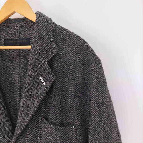 コムデギャルソンオム COMME des GARCONS HOMME 田中オム ヘリンボーン ウール 3B テーラード ジャケット メンズ JPN:L