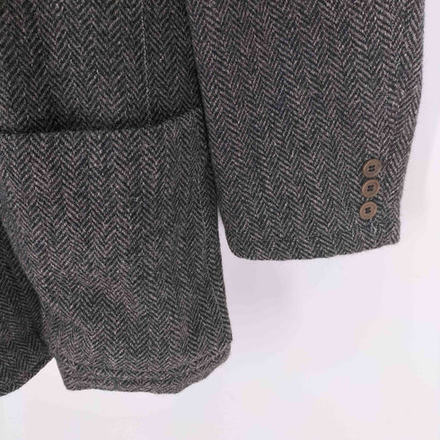 コムデギャルソンオム COMME des GARCONS HOMME 田中オム ヘリンボーン ウール 3B テーラード ジャケット メンズ JPN:L
