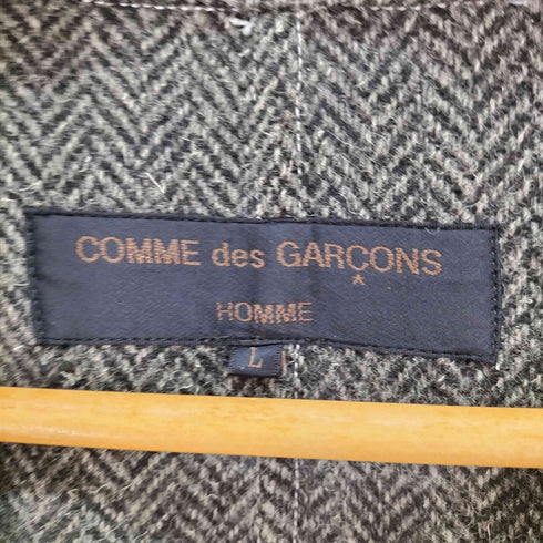 コムデギャルソンオム COMME des GARCONS HOMME 田中オム ヘリンボーン ウール 3B テーラード ジャケット メンズ JPN:L