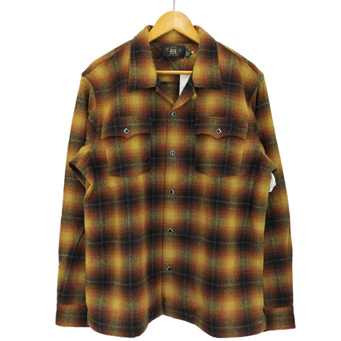 ダブルアールエルラルフローレン RRL RALPH LAUREN JESSE CAMP LONG SLEEVE SPORT SHIRT WOOL BLEND メンズ import:L