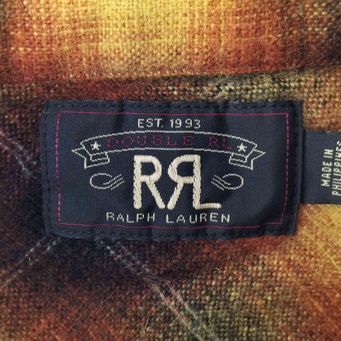 ダブルアールエルラルフローレン RRL RALPH LAUREN JESSE CAMP LONG SLEEVE SPORT SHIRT WOOL BLEND メンズ import:L