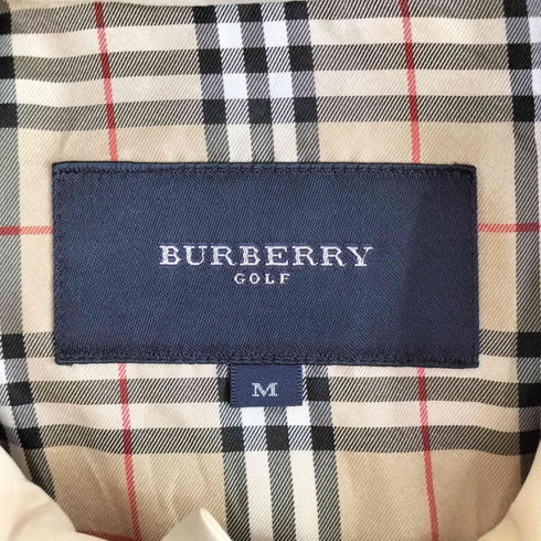 バーバリーゴルフ BURBERRY GOLF 裏地 ノバチェック スタンドカラー ショートコート レディース JPN:M