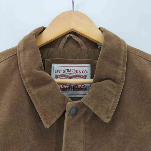 リーバイス Levis Faux Leather Suede Shirt Jacket フェイクレザー スエードシャツジャケット メンズ import:XL