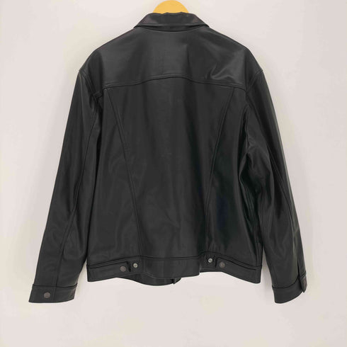 リーバイス Levis LIMITED LEATHER TRUCKER JACKET TYPEIII リミテッド フェイクレザー トラッカー ジャケット メンズ import:XL