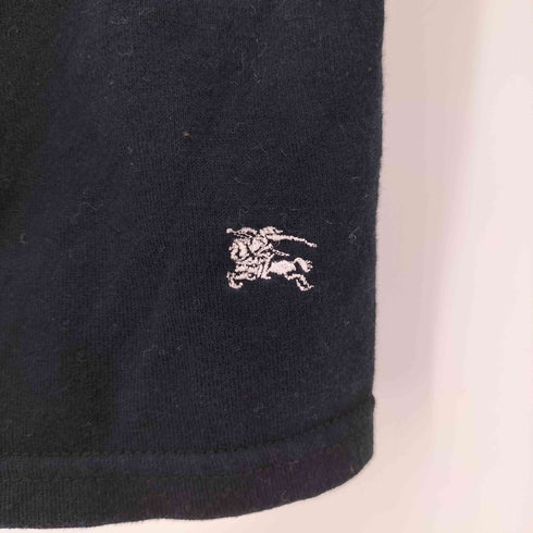 バーバリーロンドン BURBERRY LONDON ロゴ刺繍 ノバチェック フリル 七分袖 ボタンレス カーデガン レディース 160A