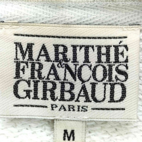 マリテフランソワジルボー MARITHE FRANCOIS GIRBAUD CLASSIC LOGO MELANGE HOODIE ZIP UP クラシック ロゴ メランジ ジップアップ フーディ メンズ M