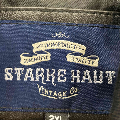 STARKE HAUT シープスキン袖 ウール スタジャン メンズ 2XL