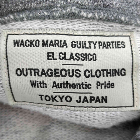 ワコマリア WACKO MARIA 両面プリント 霜降り ジップアップパーカー メンズ JPN:XL