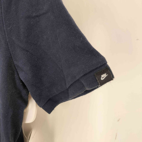 ナイキ NIKE ワンポイント刺繍 鹿の子 半袖ポロシャツ スニーカー メンズ M