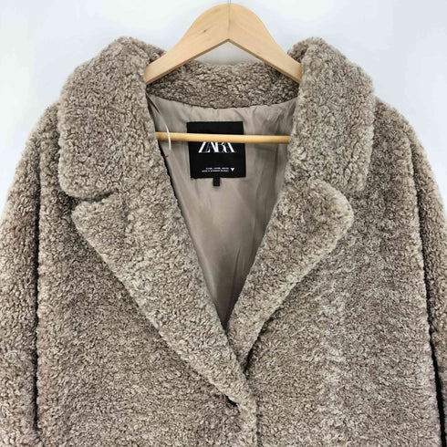 ザラ ZARA エコファー テディベアコート メンズ import:XL