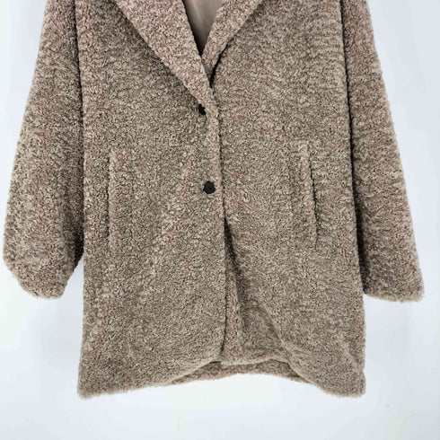ザラ ZARA エコファー テディベアコート メンズ import:XL