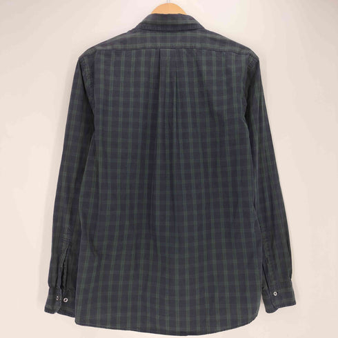 ブルックスブラザーズ BROOKS BROTHERS REGENT FIT ロゴ刺繍 ブラックウォッチ ボタンダウン L/S シャツ メンズ import:M