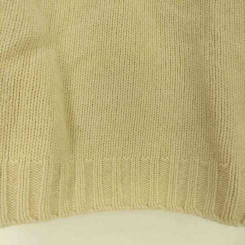 ハーレーオブスコットランド HARLEY OF SCOTLAND 英国製 PURE NEW WOOL リブ切替 クルーネック ニット レディース 34
